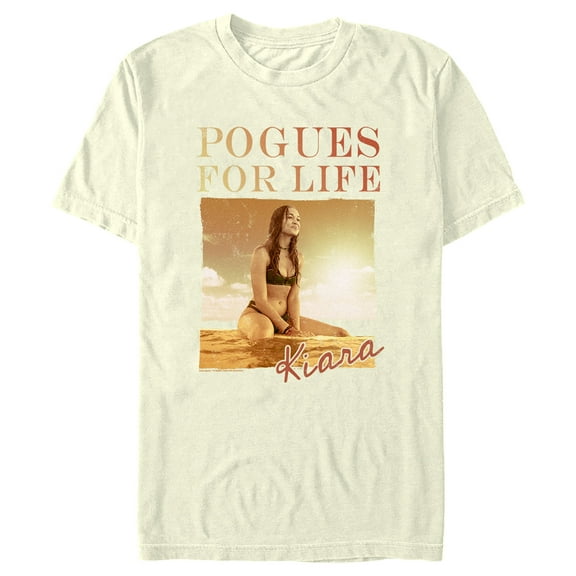 Men's Outer Banks Kiara Pogues For Life Graphic Tee Beige X Large