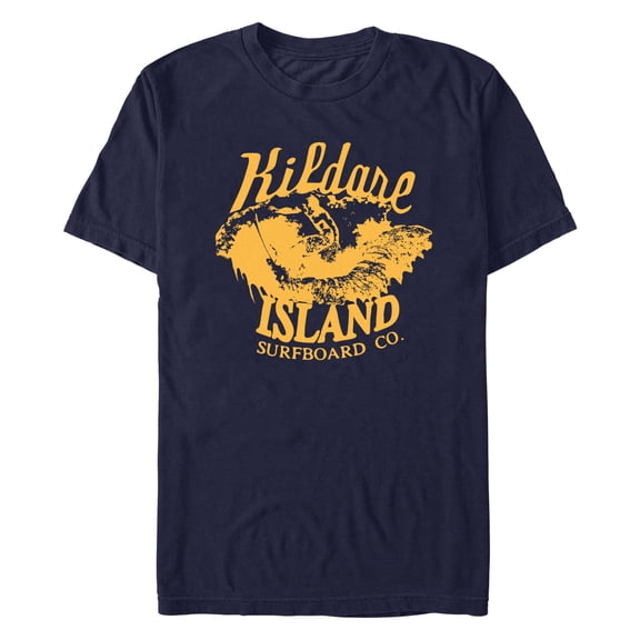 Men's Outer Banks Kildare Island Surfboard Co. Orange Waves Graphic T-Shirt