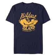 Mens Outer Banks Kildare Island Surfboard Co. Orange Waves Graphic T-Shirt