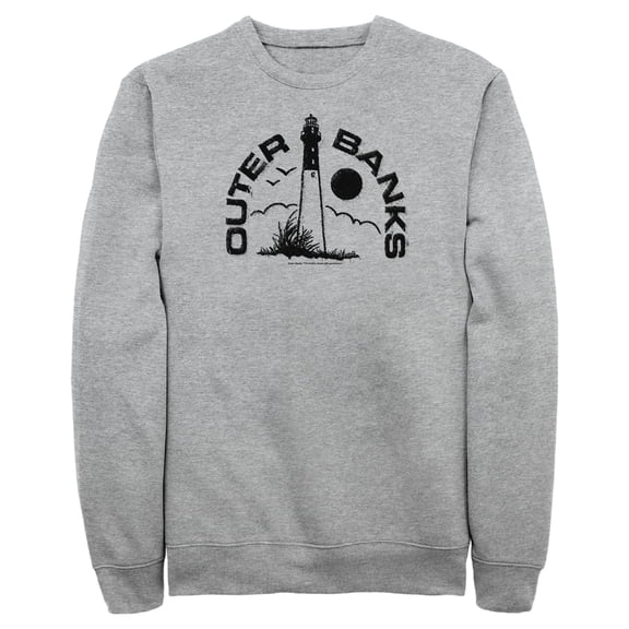 Men's Outer Banks Lighthouse Logo Sweatshirt Athletic Heather Large