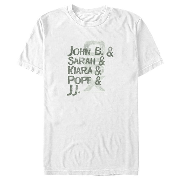 Men's Outer Banks Name Stack Graphic Tee White Large