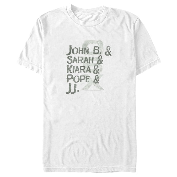 Men's Outer Banks Name Stack Graphic Tee White Medium