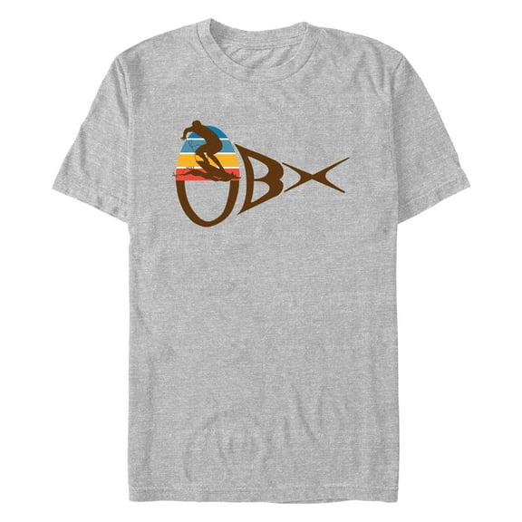 Men's Outer Banks OBX Surfing Silhouette Graphic T-Shirt