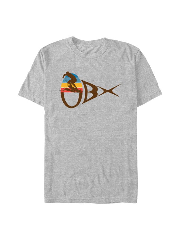 Men's Outer Banks OBX Surfing Silhouette Graphic T-Shirt