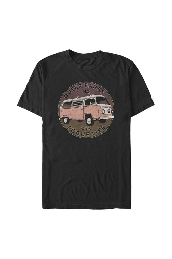 Men's Outer Banks Pogue Life Kombi Van Graphic Tee Black X Large