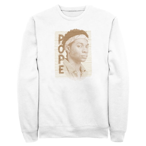 Men's Outer Banks Pope Portrait Sweatshirt White Medium