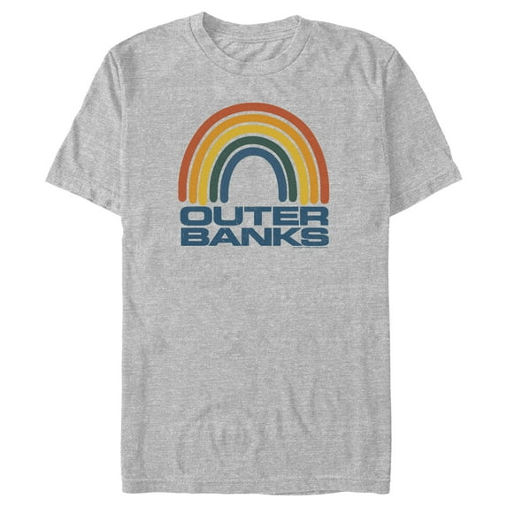 Men's Outer Banks Rainbow Logo Graphic Tee Athletic Heather 2X Large