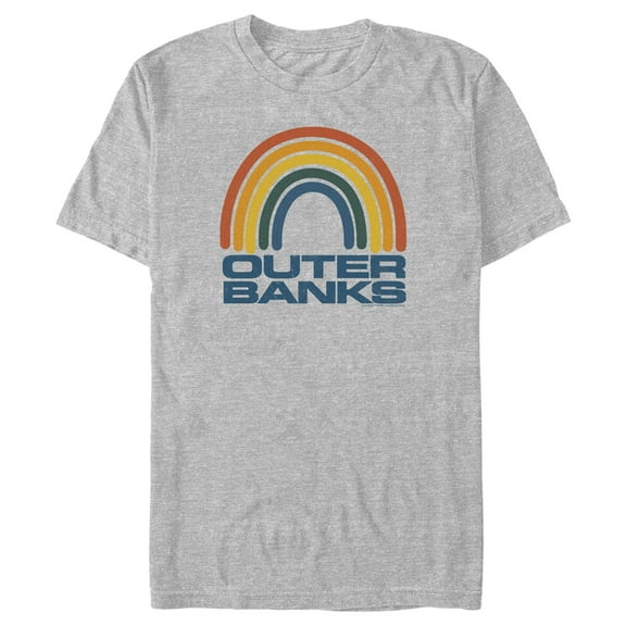 Men's Outer Banks Rainbow Logo Graphic Tee Athletic Heather 3X Large
