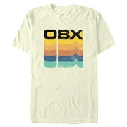 Mens Outer Banks Retro Logo Graphic Tee Beige Large