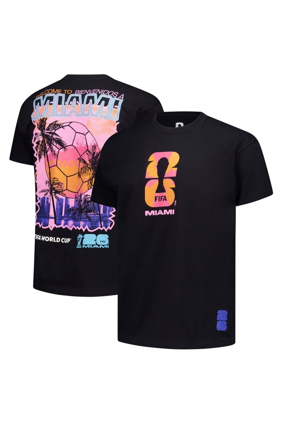 Men's Outerstuff  Black 2026 FIFA World Cup Miami Host City Local Oversized T-Shirt