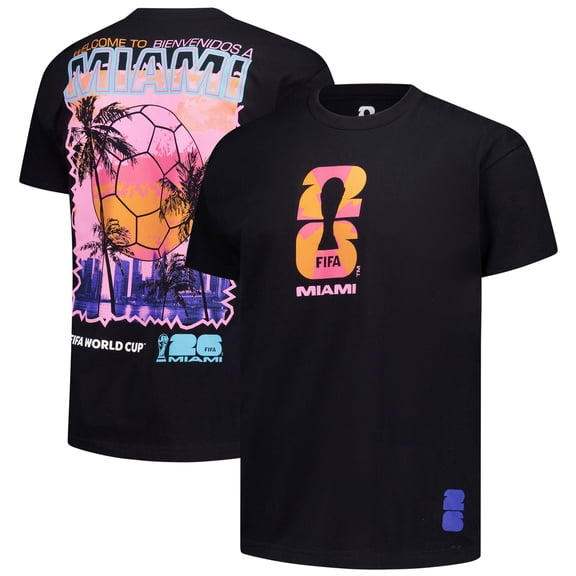 Men's Outerstuff Black 2026 FIFA World Cup Miami Host City Local Oversized T-Shirt