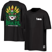 Mens Outerstuff Black Brazil FIFA World Cup 2026 Rally Oversized T-Shirt