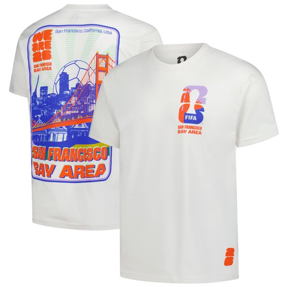 Men's Outerstuff Cream 2026 FIFA World Cup San Francisco Host City Local Oversized T-Shirt