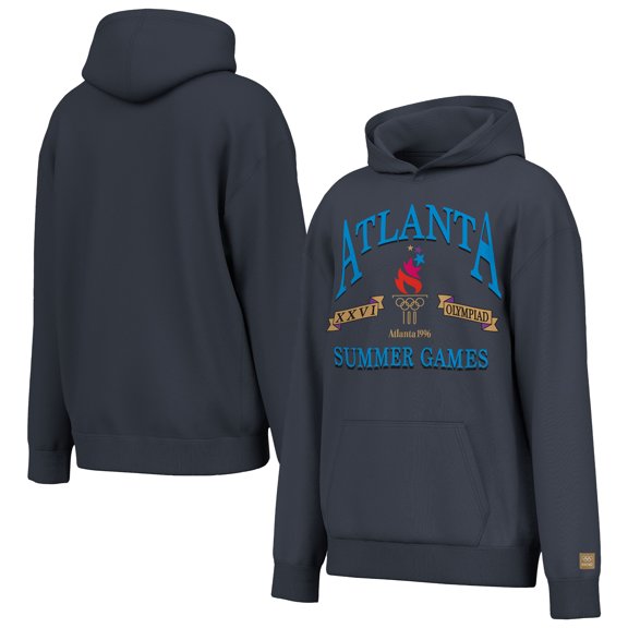 Men's Outerstuff Gray Atlanta 1996 Summer Olympics Collegiate Presence Hoodie