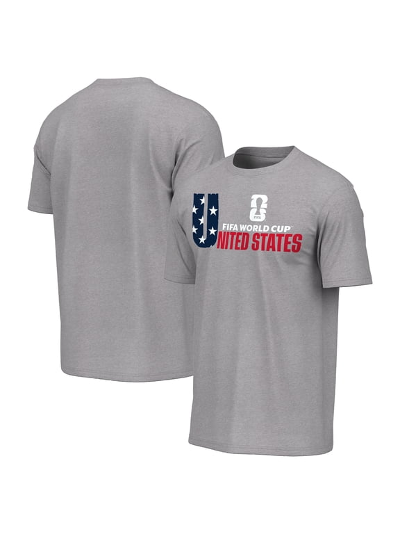 Men's Outerstuff Heather Gray USA FIFA World Cup 2026 T-Shirt