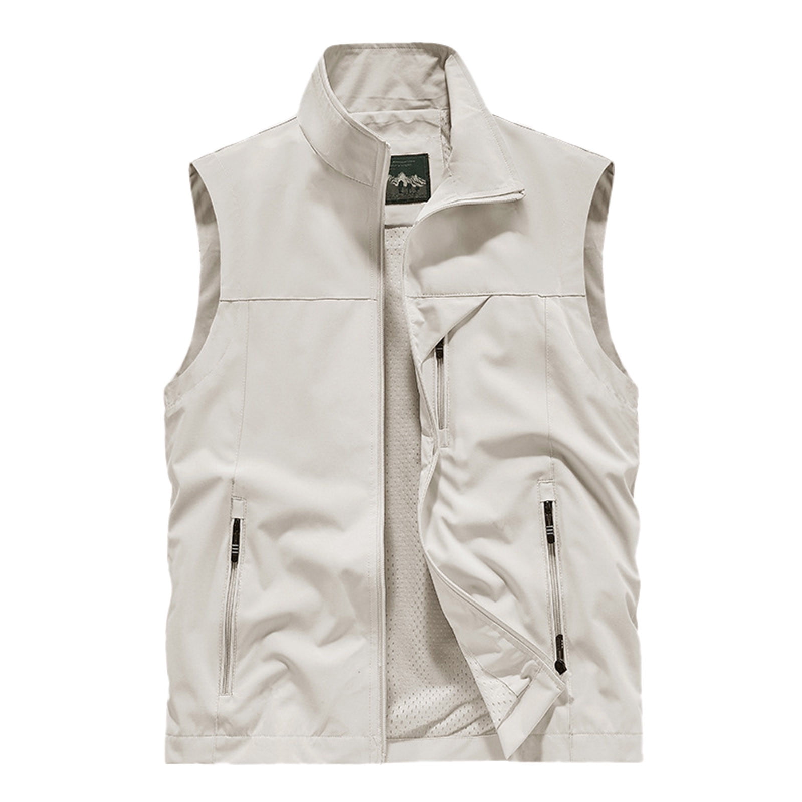 Men's Outerwear Vests Casual Outdoor Work Photo Travel Vest Sleeveless Cargo Vest with Pockets for Hiking Fishing