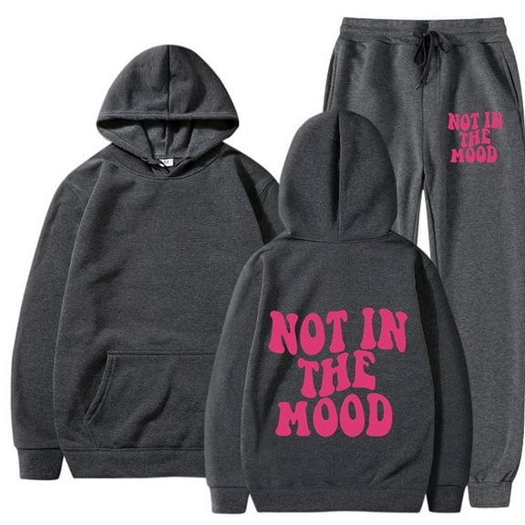 Men's Outfits Sets Hoodie Sweatshirt Jogger Outfit Set Casual Pullover Tracksuit With Hood Gym Running Workout Street