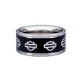 thumbnail image 1 of Men's Outline Bar & Shield Stainless Steel Band Ring HSR0025, Harley Davidson, 1 of 1