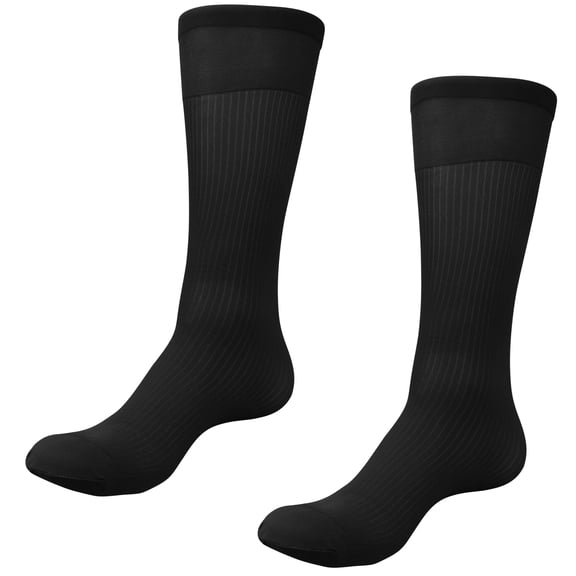 Men's Over the Calf Socks Sheer Nylon Knee High Dress Socks Breathable Light Formal Socks Work or Leisure Clothing