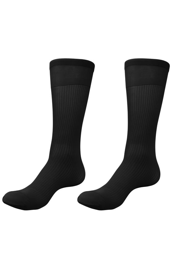 Men's Over the Calf Socks Sheer Nylon Knee High Dress Socks Breathable Light Formal Socks Work or Leisure Clothing