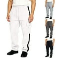 thumbnail image 1 of Men's Overalls Drawstring Multi Pocket Casual Pants, Hiking Tactical Cargo Trousers for Outdoor, Workwear and Spring Summer,White,L, 1 of 5