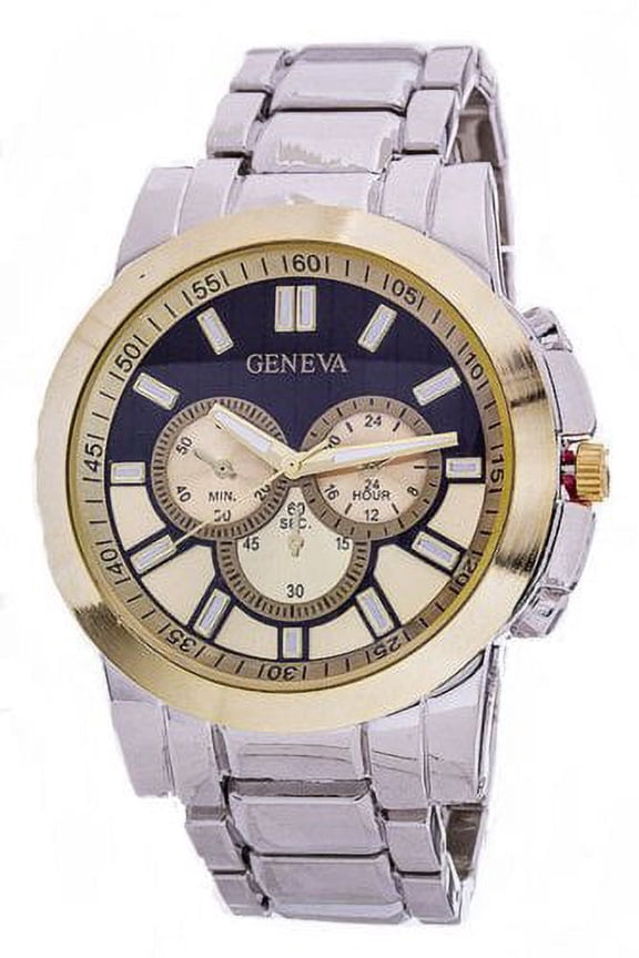 Men's Oversize 2Tone Watch