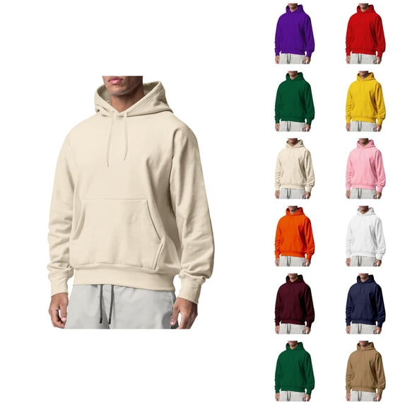 Men's Oversize Letter Print Hoodie Sweatshirt Long Sleeve Crewneck Loose Pullover Top for Fall Winter