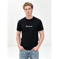 thumbnail image 1 of Men's Oversized Black T-Shirt with "Blessed" Graphic Tee, 1 of 8