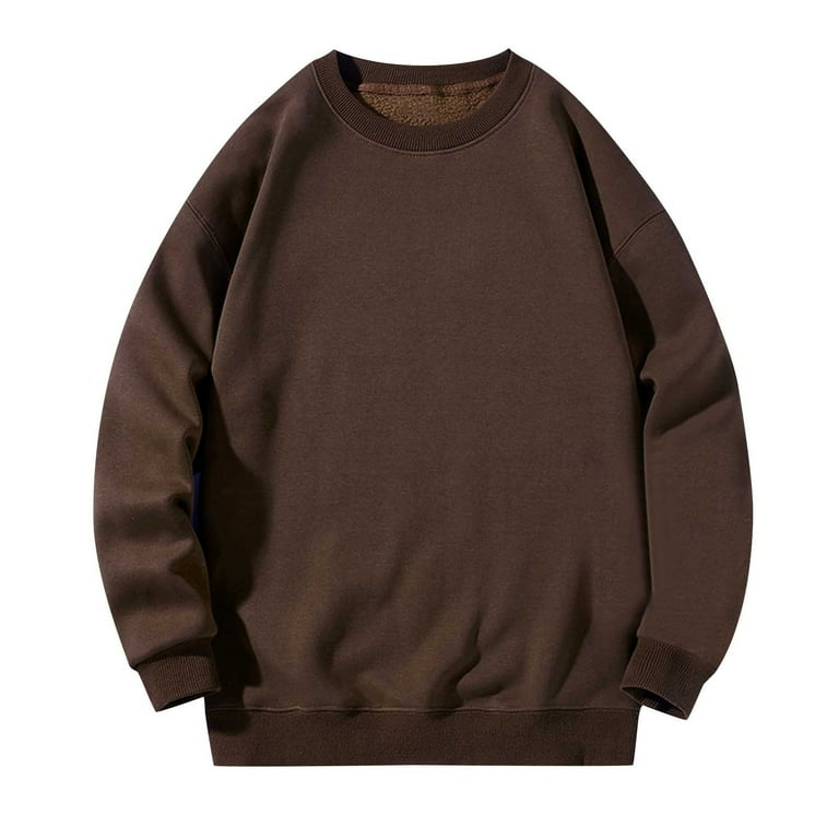 Plain color crewnecks top