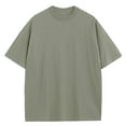 thumbnail image 1 of Men's Oversized Heavyweight Cotton Crew Neck Short Sleeve Tshirts Loose Fit Tops (S-3XL), 1 of 7