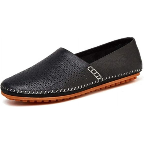 Men's Oversized Sports Sandals Outdoor Fisherman Sandals Casual Breathable Leather Shoes Spring Summer Business Fashion Closed Toe Black 7 UK