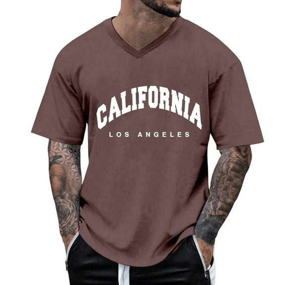 Men's Oversized Summer T-Shirt Crew Neck Short Sleeve City Print Casual Shirt - Polyester/Spandex, Loose Fit, Sporty/Street Style