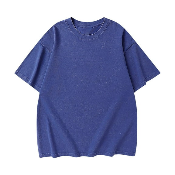 Men's Oversized T-Shirts Loose Fit Vintage Washed Tee Unisex Cotton Short Sleeve Casual Shirts Tee Tops Streetwear