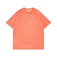 thumbnail image 1 of Men's Oversized T-Shirts Vintage Washed T Shirt Basic Tee Tops Unisex Short Sleeve Shirt Acid Washed T Shirt, 1 of 3