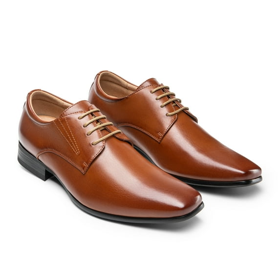 BURUDANI Classic Modern Formal Oxfords Lace Up Leather Lined Dress Shoes