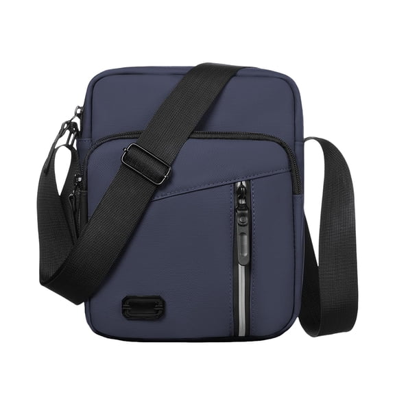 Men's Oxford Cloth Shoulder Crossbody Bag Small Satchel Mobile Phone Bag Trendy Business Outdoors Messenger Storage Bag