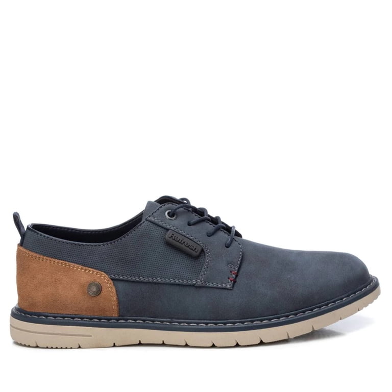 NEW XTI men\'s oxfords shoes in navy Formal Navy Blue Leather Oxford Shoes for Men – HolloMen main image 4