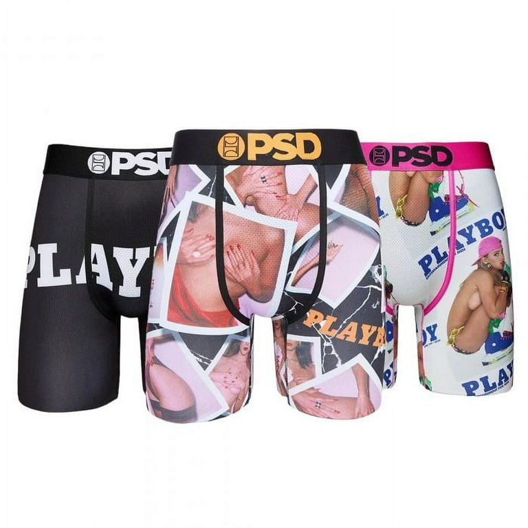 Men's PSD Multi Playboy 3-Pack Boxer Briefs - 2XL