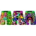 thumbnail image 1 of Men's PSD Neon Cannabis Multi 3-Pack Boxer Briefs - S, 1 of 1