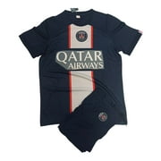 Men's | PSG PARIS QATAR AIRWAYS Futbol Sports Soccer Jersey T-Shirts & Shorts 00064