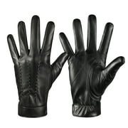 BUTKLNYTS Men's PU Leather Gloves - Soft, Warm, and Stylish - Perfect for Winter, Driving, and Everyday Use