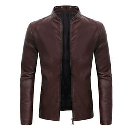 Walmart mens leather jackets hot sale