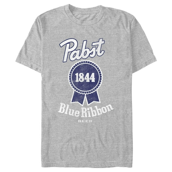 Men's Pabst 1844 Blue Ribbon Graphic Tee Athletic Heather Medium