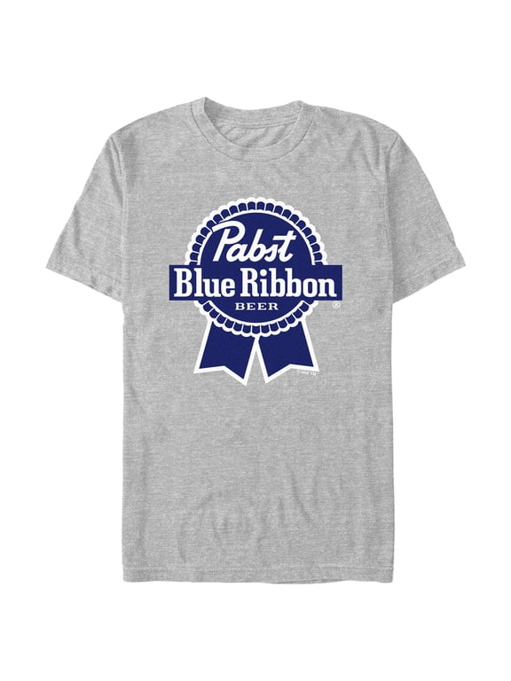 Men's Pabst Beer Blue Ribbon Logo Graphic Tee Athletic Heather 2X Large