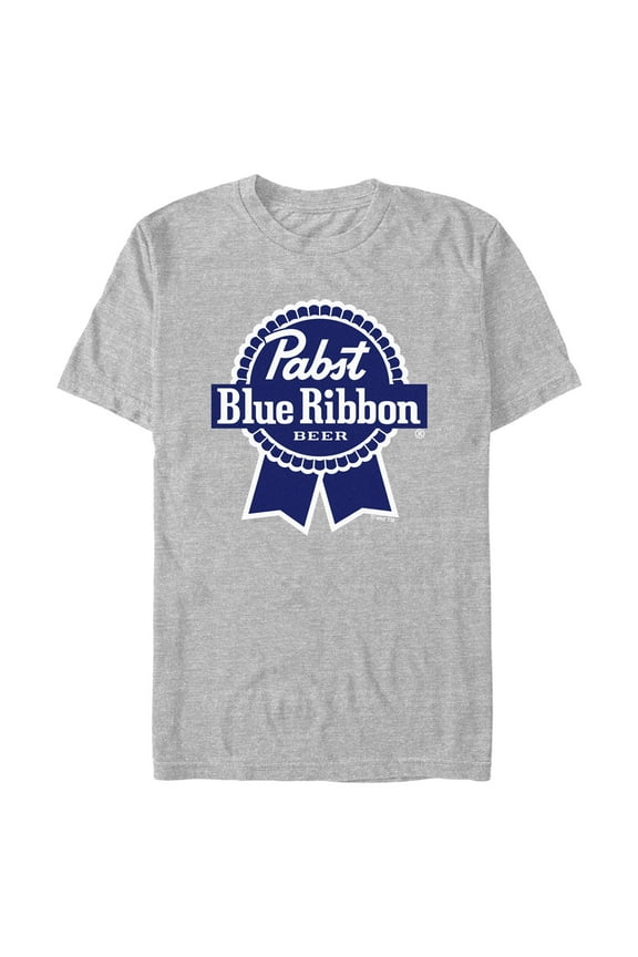Men's Pabst Beer Blue Ribbon Logo Graphic Tee Athletic Heather 2X Large