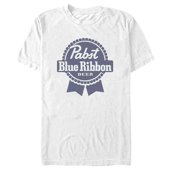 Men's Pabst Blue Ribbon Logo Graphic Tee White Medium