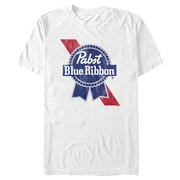 Mens Pabst Classic Logo Graphic Tee White 2X Large