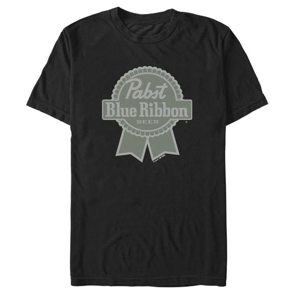 Men's Pabst Colorblind Ribbon Logo Graphic Tee Black 2X Large