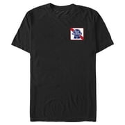 Mens Pabst Square Logo Graphic Tee Black Large