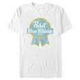 thumbnail image 1 of Men's Pabst Yellow Blue Ribbon Logo Graphic Tee White X Large, 1 of 5